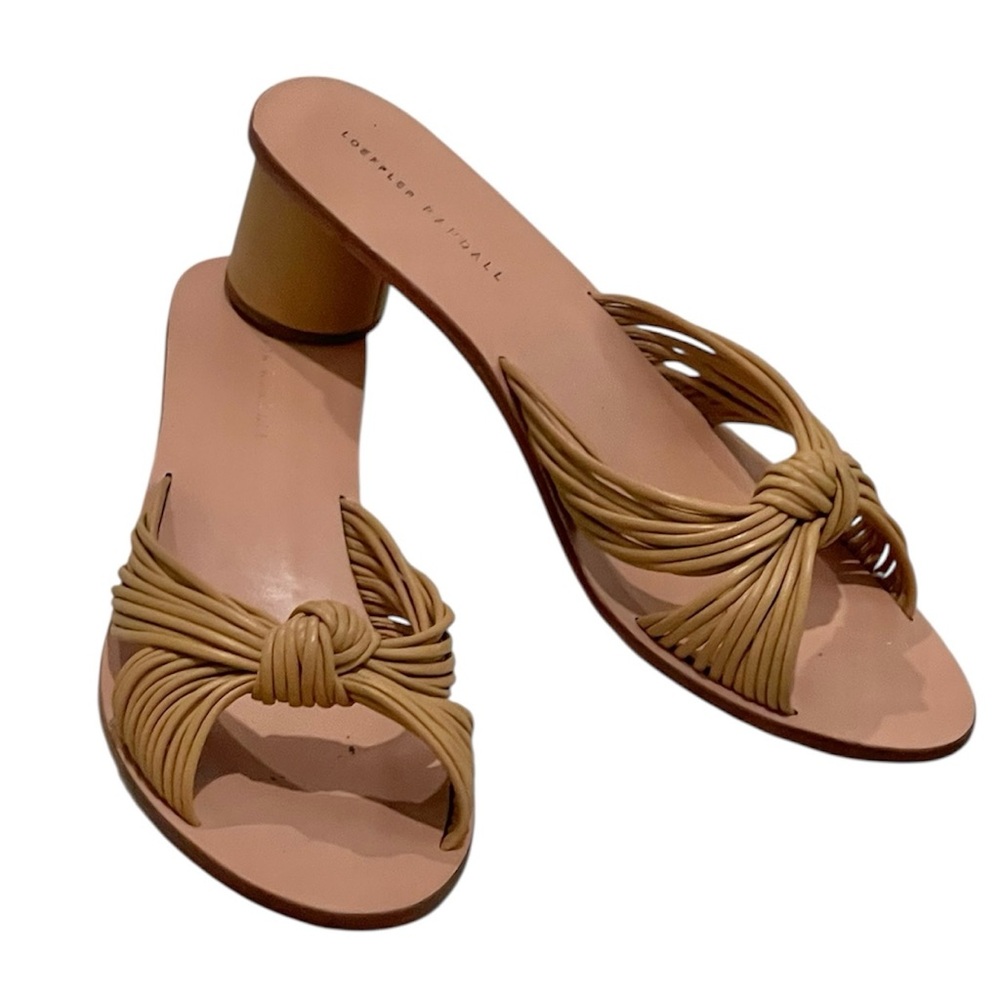 Loeffler Randall Celeste Dune Tan Heeled Sandals sz 11.5